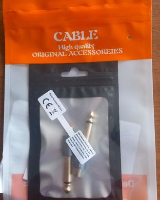 Coppia Adattatori  Jack 6,3 Maschio - RCA Femmina