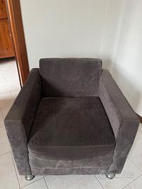 Poltrona tessuto come nuova
