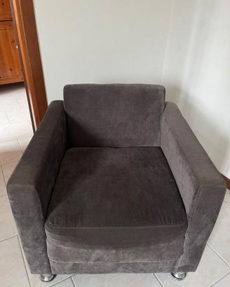 Poltrona tessuto come nuova