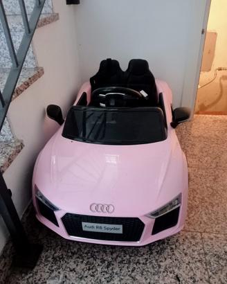 Audi R8 Spyder per Bambini - Rosa