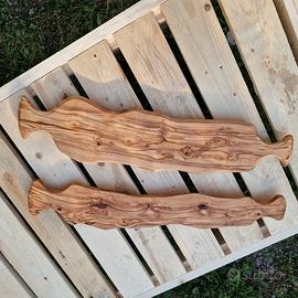 set di vassoi in olivo toscano