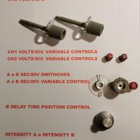 12 manopole nuove per oscilloscopio Tektronix 2235