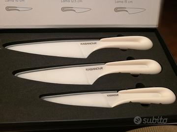 Set 3 coltelli ceramica Kasanova