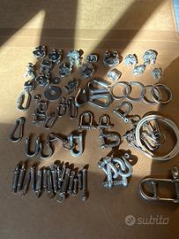 Morsetti moschettoni e grilli acciaio