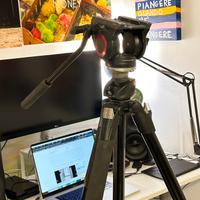 Manfrotto treppiede + testa fluida video
