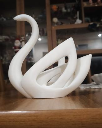 Cigno decorativo stampato in 3D – Eleganza minimal