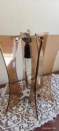 Lampadario anni 70,  in vetro 