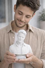 Ritratto personalizzato in 3D 15cm
