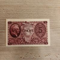 banconota 5 lire