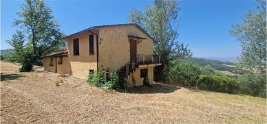 GUALDO CATTANEO - SARAGANO - CASALE CON TERRENO