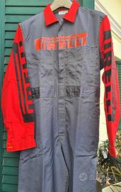 Tuta meccanico gommista auto Pirelli vintage 1980