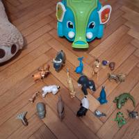 Animaletti e porta giochi elefante 