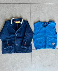 Giacca e gilet bimbo 74 cm
