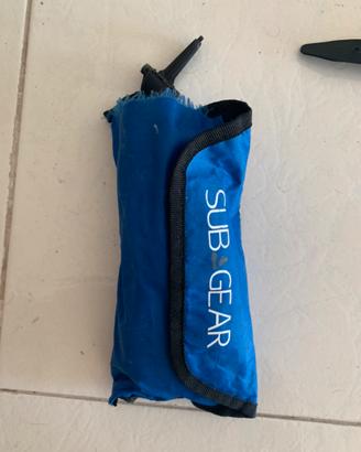 Pedagno boa di segnalazione in mare per subacquea