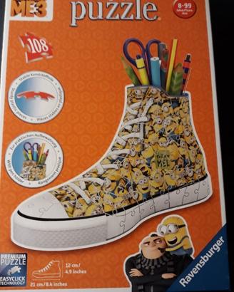 Ravensburger Puzzle 3D Sneaker Portapenne Minions
