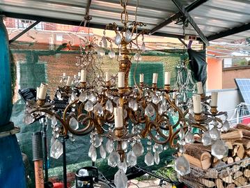 lampadari ottone e ferro battuto 