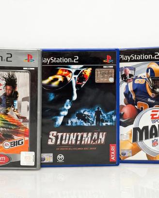 Lotto giochi PS2 Madden - FIFA Street - Stuntman