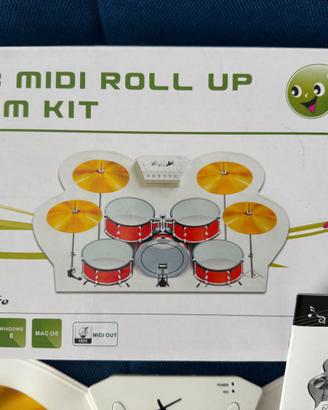 Kit batteria roll up musicale, digitale, portatile