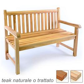 Panchina in legno teak panca da esterno e giardino