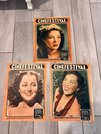 N 3 riviste cinefestival 1949 1950 1951