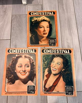 N 3 riviste cinefestival 1949 1950 1951