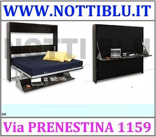 Letto a Scomparsa V92 2p con scrivania incorporata