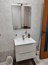 Mobile Bagno specchio luce led lavandino 