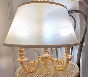 Lampadario classico ottone decorato elegante
