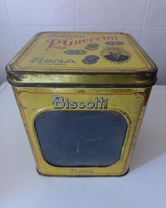 Antica scatola biscotti Guerrini Roma