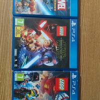 giochi lego ps4 (lego marvel s.h, starwars, movie)