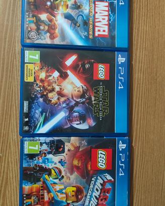 giochi lego ps4 (lego marvel s.h, starwars, movie)