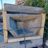 Camino grezzo refrattario 