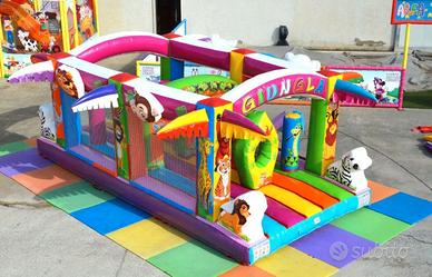 Multiattività Gonfiabile x Bambini x Parchi Gioco