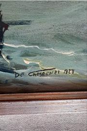 quadro antico con dedica 1928