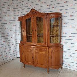 Vetrina a doppio corpo stile Barocco