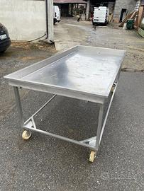 Bancone in acciaio inox