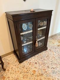 Vetrinetta bassa stile "arte povera" con Specchio