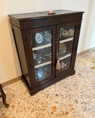 Vetrinetta bassa stile "arte povera" con Specchio