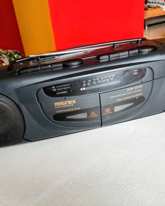 Stereo radio cassette recorder Magnex vintage 