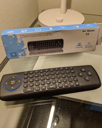 Air mouse con tastiera e giroscopio