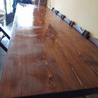 tavolo legno massello artigiamale