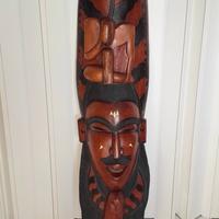 Maschera Africana - Legno Massiccio - 1.50 metro