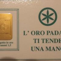 Lingotto in Oro - L'oro Padano ti tende una mano