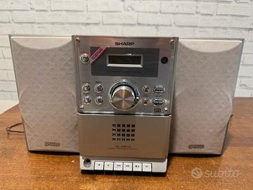 Sharp xl-mp10 stereo system incluso di antenna