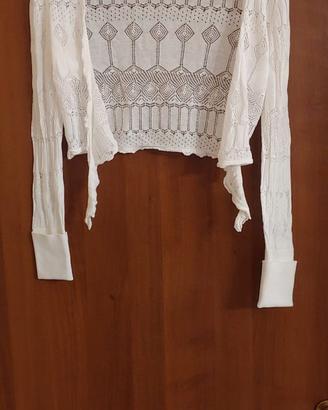 Coprispalle bianco in cotone