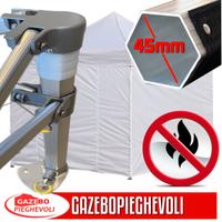 Gazebo 3x3 pieghevole bianco professionale eventi