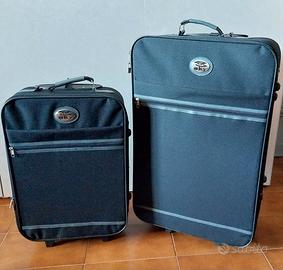 Coppia  Trolley in tessuto nero