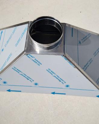 Cappa per impianti di aspirazione acciaio inox 