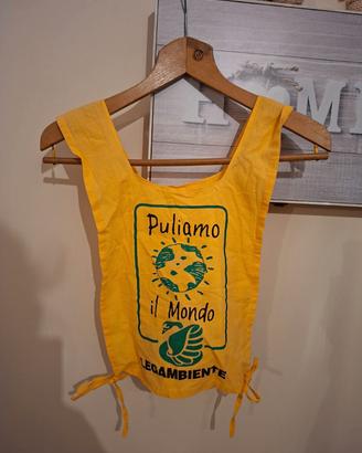 Pettorina Legambiente "Puliamo il Mondo" Vintage 