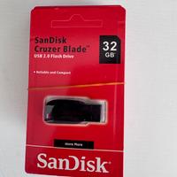 Usb 32 gb sandisk 5 pezzi